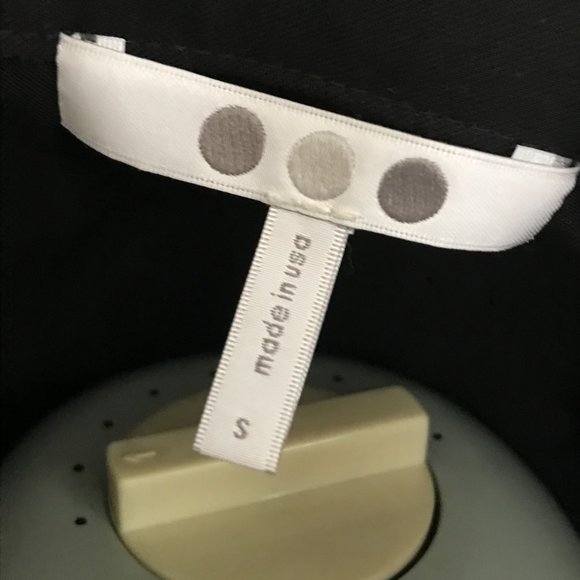 Three Dots Black Tencel Button Down Grommet Tie Wrist Blouse Sz S - Picture 8 of 9